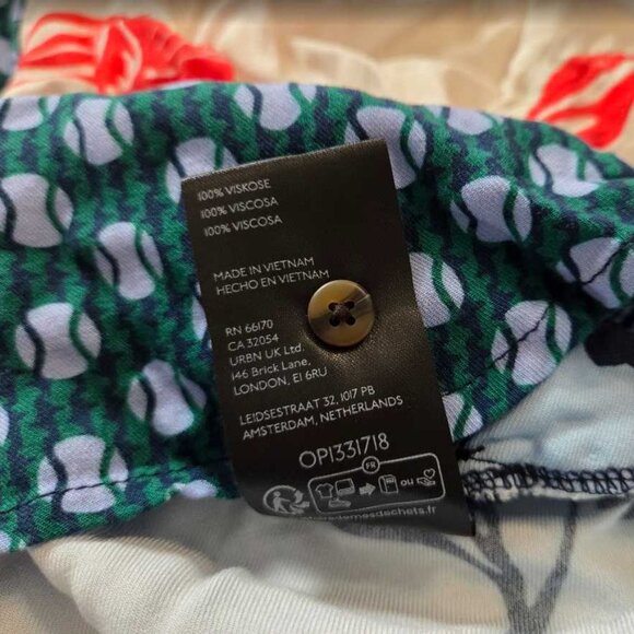 Plus 3X Maeve x Anthropologie Paz contrast button down shirt blouse red blue 4 - Picture 6 of 10